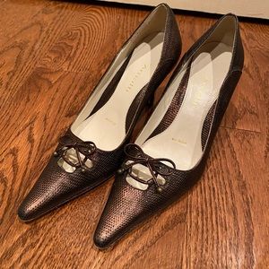 Women’s Amalfi Bronze 3” Pump size 5 (Made in Italy)